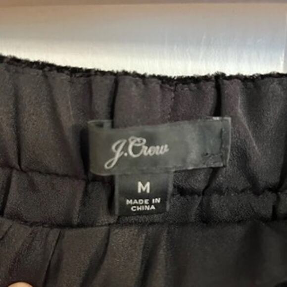 J. Crew Medium Velvet Pull-On Skirt Black - Picture 10 of 10